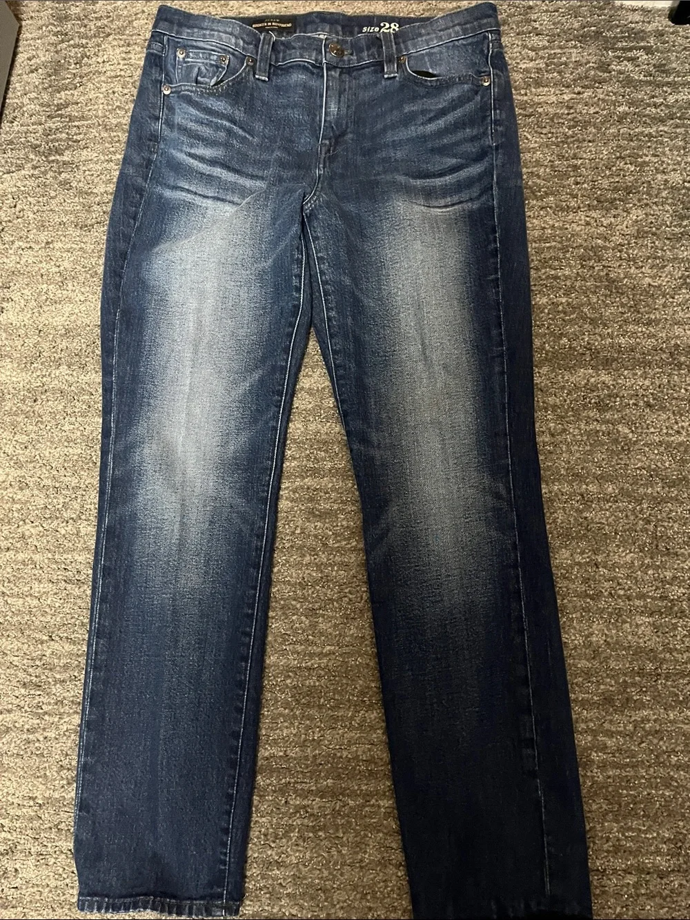 J. Crew Women's Medium Wash Boyfriend Jeans